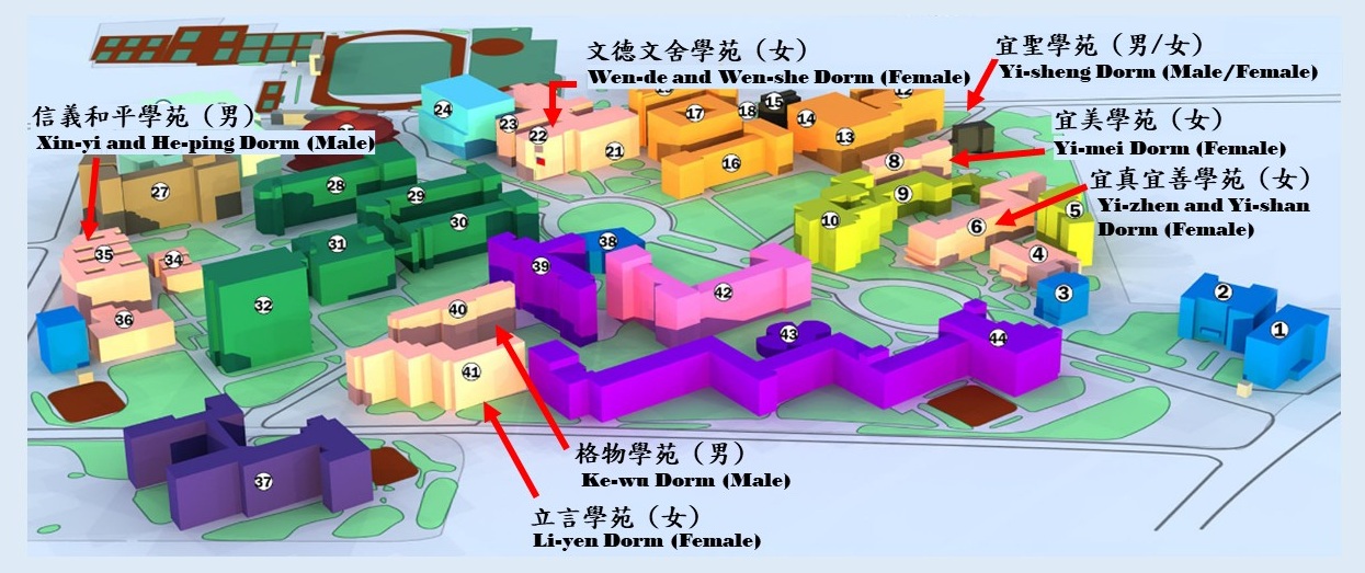 宿舍位置圖